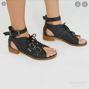 Free people black sandals